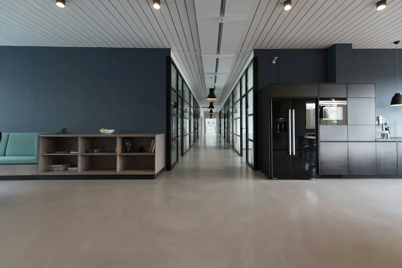 Natural light across a hospitality interior